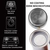 Sivaphe Stainless Steel Stovetop Espresso Coffee Maker 4 cups | Induction Support 10OZ Espresso Pot | Mocha Pot 200ml with Instructions(1 Cup=50ml)