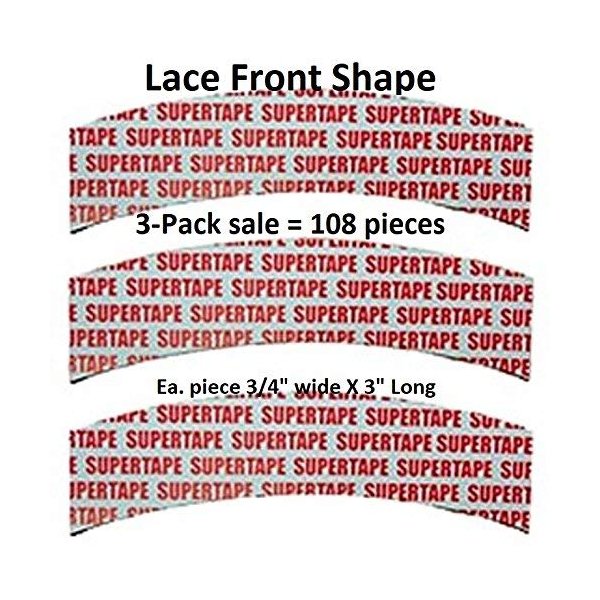 3 Packs - Lace Front Tape, 108 Pieces