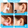 Mudder 8 Pieces Self Disposable Ear Piercing Kit Safety Portable Nose Mouse Piercing Tools with Crystal Ear Studs (White)