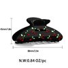 FAUTHENTICUTE Black Acrylic Hair Clips Claws For Women Rhinestone Red Cherry Thick Hair Hair clips