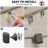 10 Pack Vinyl Siding Clips, No-Hole Outdoor Siding Hanger Camera Mount Clips for Blink, Ring, Arlo, Doorbell, Vinyl Siding Hooks for Hanging Lights, Decors