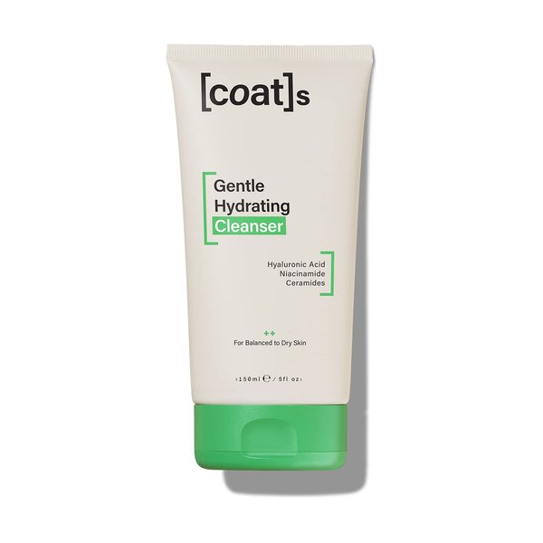 COATS Gentle Hydrating Facial Cleanser with Ceramides + Hyaluronic Acid to Moisturize. Face Cleanser for Women and Men. Face Wash + Face Care + Make Up Remover. Combination to Dry Skin Care (150ml)