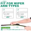 26" 16" 14" Windshield Wiper Blades Replacement for Honda CRV CR-V 2007 2008 2009 2010 2011 Premium All Weather Front Rear Wipers Set - OEM Quality (Pack of 3)