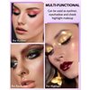 Colored Glitter Eyeliner Pencil, Chameleon Matte Metallic Eyeliner Pen Eyeshadow, Pink Shimmer Retractable Eyeliner Waterproof Smudge-proof, Highlighter Gel Eye Liner with Sharpener Gift for Women-02
