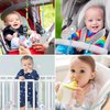 Chuya Toy Straps for Baby 3 Pcs,Silicone Baby Pacifier Holder, Baby Toy Strap Applies to Car Seat Toy,Teether，Teething Toy,High Chair Baby Toy, Stroller Straps, Tough and Durable BPA Free