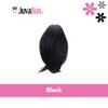 JUVABUN 7" Straight Claw Clip In Ponytail Hair Extensions - Black| Ponytail Extension Human Hair | Hair Extensions for Women & Men | Washable, Realistic And Synthetic | Black