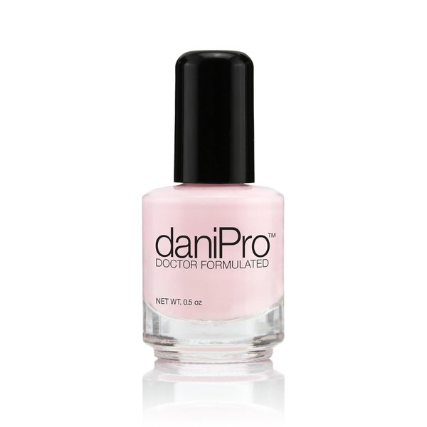 daniPro Doctor Formulated Nail Polish Love is All pink Fingernail Polish & Toenail Polish, 0.5 oz with Undecylenic Acid, Biotin & Vitamins - Vegan Formula for Healthy Nails - Manufactured in the USA