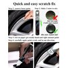SYOAUTO Gunpowder Rim Touch Up Paint For Tesla Model Y 3 S X Uberturbine/Arachnid/Cybersteam/Turbine Wheel Touch Up Paint Pen Tip and Brush 2 in 1 Rim Scratch Repair Wheel Curb Rash Paint