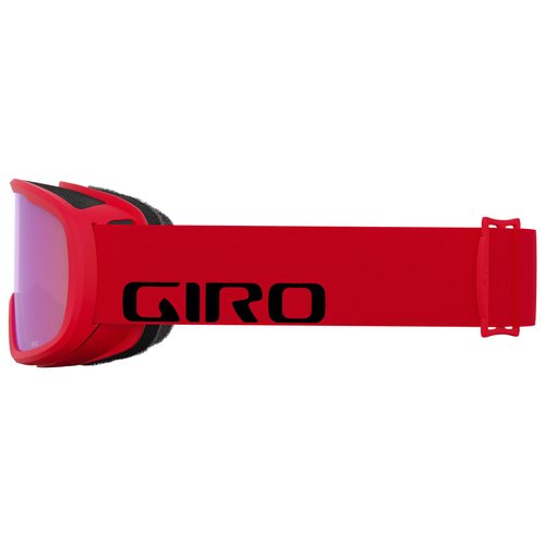 Giro Cruz Ski Goggles - Snowboard Goggles for Men, Women & Youth - Anti-Fog - OTG - Red Wordmark Strap with Yellow Boost Lens