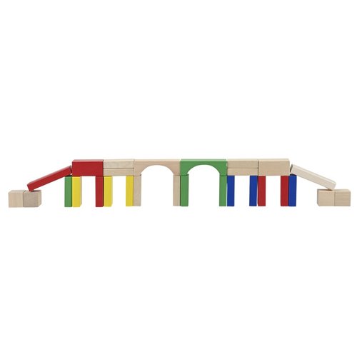 Discovery Toys Stack & Build Wood Blocks My First Toddler Block Set