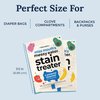 Miss Mouth's Messy Eater Stain Treater Wipes - 25 Pack Stain Remover - Newborn & Baby Essentials - No Dry Cleaning Food, Grease, Coffee Off Laundry, Underwear, Fabric