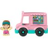 Fisher-Price Little People Toddler Toys Ice Cream Truck Push-Along Vehicle & Figure for Pretend Play Preschool Kids Ages 1+ Years