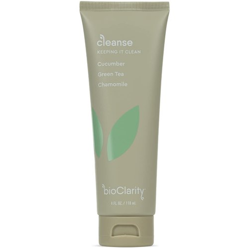 BioClarity Face Cleanser | 100% Vegan, Gentle Wash with Cucumber, Green Tea, and Chamomile, for Sensitive Oily Skin. Natural Ingredients (4 Fl Oz)