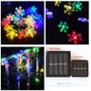 Inngree Solar Christmas Fairy String Lights 20 ft 30 LED 8 Modes Solar Snowflake Outdoor Waterproof Powered String Lights for Garden Patio Yard Home Christmas Tree Parties(Multicolor)