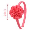 7Rainbows 1 Pcs Grosgrain Ribbon Pink Carnation Floral Headbands for Girls Toddlers Teens.