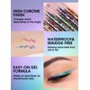 Easilydays Liquid Thin Eyeliner Pencil, 2 In1 Chameleon Brown Eyeliner & Eyeshadow, Multichrome Eyeliner Quick-drying Waterproof Smudge-Proof Eyeliner & Lipliner Shimmer Eyeshadow Makeup (04)