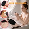 CIDOKAT Exfoliating Mitt for Body Scrub Exfoliator Glove Revive Glow Keesa Exfoliating Glove Exfoliate Bath Korean Deep Exfoliating Gloves for Shower Dead Skin Remover Scrubber Exfoliation 1pcs Black