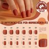 Teenitor Press on Nails Short,576pcs Matte Square Short Fake Nails with Nail Glue, Glue on Nails,24 Colors