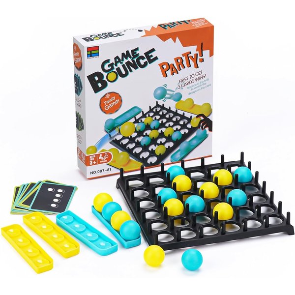 Poevic Bounce Ball Game, Bounce Ball Family Party Game and Jumping Ball Tabletop Game Toys Desktop Activate Bouncing Ball Game for Adults and Kids