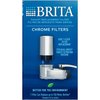 Brita Faucet Mount System Replacement Filter, Reduces Lead, Made Without BPA, Chrome, 3 Count