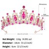 ShulaSHOP Crowns for Women,Rose Tiaras for Women,Gold Crown Royal Queen Crown and Tiaras Princess Crown for Women and Girls,Party Halloween Costume Prom Birthday Bridal Wedding Hair Accessories