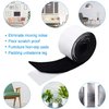 2 Packs Felt Strips with Adhesive Backing Non Slip Felt Furniture Pads Adhesive Felt Roll Felt Tape for Protecting Hardwood Floors Chair Wall Protector(120 x 2 x 0.12 Inch, Black)