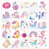 EMOME Girls Party Favors, 50 PCS Kids Tattoos Temporary, Individually Wrapped Tattoos Stickers for Kids, Special for Girls Birthday Party Decorations Supplies Game