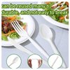 150 Pcs compostable utensils set Eco-friendly Heavy Duty Utensils (50 Forks, 50 Spoons, 50 Knives) Compostable Cutlery Set Biodegradable Utensils disposable silverware for party BBQ, Picnic Daily Use