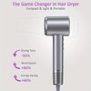 High Speed Hair Dryer, Professional Negative Ionic Blow Dryer, 110000 RPM Brushless Motor for Fast Drying, 1400W Low Noise Thermo-Control Hair Dryer with Magnetic Nozzle