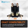 BlueStars 12V 4-Terminal 117-1197 Starter Solenoid with 2 Hole Bracket - Exmark Lawn Boy Toro 104-3189 Lawn Mower Universal Solenoid - Replaces EXMARK 513075