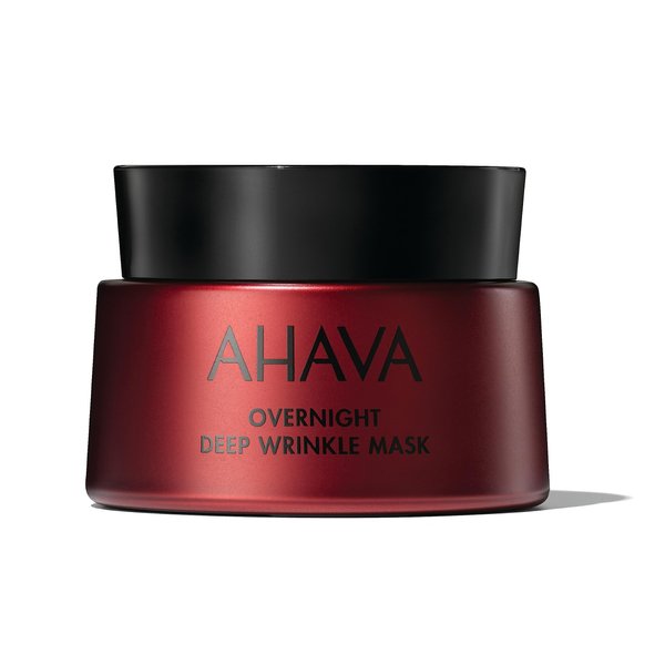 AHAVA Apple of Sodom Overnight Deep Wrinkle Anti-Aging Mask - Nourishing Gel-based Mask to Combat Deep Wrinkles, Restores Skin's Ability to Repair & Hydrates, includes exclusive Osmoter, 1.7 Fl.Oz