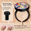 Indicativet Mushroom Head Air Cushion CC Cream, Air Cushion CC Cream Mushroom Head, Indicativet Foundation BB Cream Face Make Up, Long Lasting Matte Moisturizing Concealer (Natural, 1Pcs)