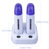 Nynelly Portable Double Depilatory Roll on Wax Warmer with Heater Base for Women Men Hair leg,Armpit,Bikini