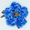 Peony Flower Hair Clip Hanfu Hairpin Bridesmaid Pin up Flower Brooch Party Wedding Decor (one size, blue)