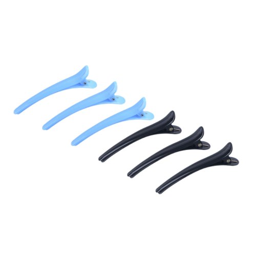 Hair Clips for Styling Sectioning 6 Pcs - Alligator Hair Clips for Women - Duck Billed Hair Clips, Plastic - Salon Hair Cutting Clips, 3.15″ Long