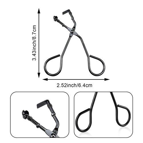4 Pack Mini Eyelash Curler, Precision Curl Control for Short Lashes, Fits All Eyelash Shapes Small Segmented and Precision Press Tool for Dramatic Lash Look