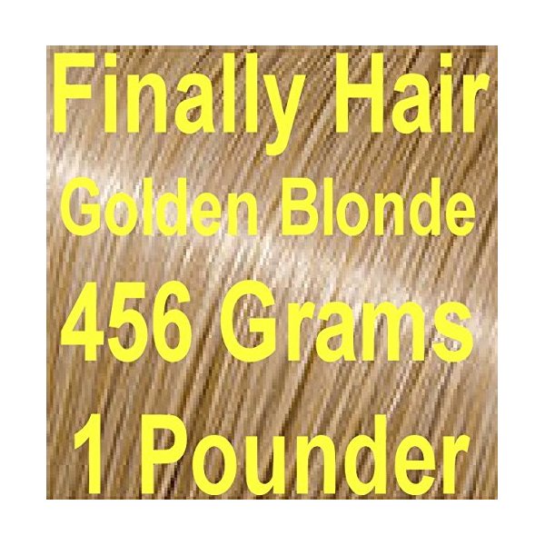 GOLDEN BLONDE Finally Hair Hair Fiber Refill 456 Grams Full Pounder For Hair Loss Concealing by Finally Hair