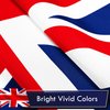 G128 UK United Kingdom Flag | 3x5 Ft | LiteWeave Series Printed 100D Polyester | Country Flag, Vibrant Colors, Brass Grommets