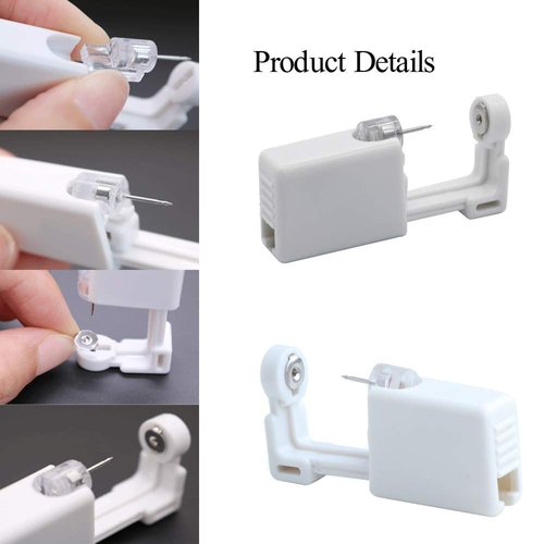 Ear Piercing Gun - Silmy 6 Pack Ear Piercing Kit Disposable Self Ear Piercing Gun with Ear Stud and Clean Tool Pierce Kit Tool for Nose Studs Cartilage Tragus Helix Piercing Gun