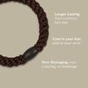 L. Erickson Grab & Go Pony - Fall Colors - 8 Pack Ponytail Holder Hair Ties - Dark Color Mix