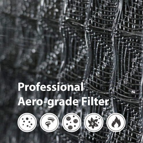 Originallife Lite Floor Vent Register Filter, Eco-Friendly Washable lasts up to 2 years, 6" x 10" (6-Pack, Black)