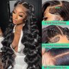 Body Wave Lace Front Wigs Human Hair 200% Density 26 Inch 13x6 HD Lace Front Wigs Human Hair Pre Plucked Frontal Wigs Human Hair Glueless Human Hair Wigs for Black Women With Baby Hair