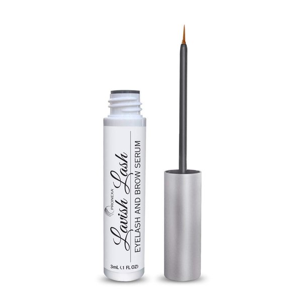Pronexa Hairgenics Lavish Lash (3ml, 3 Month Supply) – Eyelash Growth Enhancer & Brow Serum with Natural Peptides for Long, Thick Lashes and Eyebrows! Dermatologist Certified & Hypoallergenic.