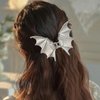 2PCS Bat Hair Clips Halloween Hair Claw Clip Non Slips Jaw Clips Punk Hair Barrettes Accessories for Women Hair Styling Day of the Dead Hair Decorations