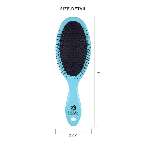 Cricket Splash Detangling Hair Brush for Wet, Dry Hair Detangler Shower Brush for All Hair Types, True Blue