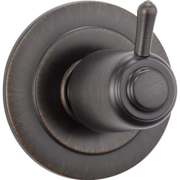 Delta Faucet 3-Setting Shower Handle Diverter Trim Kit, Diverter Valve Trim Kit Oil Rubbed Bronze, 3 Way Shower Diverter, Delta Diverter Trim, Venetian Bronze T11800-RB (Valve Not Included)