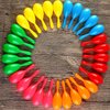 Resinta 30 Pieces Neon Maracas Shakers Mini Noisemaker Bulk Colorful Noise Maker with Drawstring Bag for Mexican Fiesta Party Favors Classroom Musical Instrument, 4 Inch, 6 Color