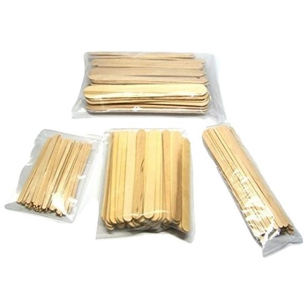 200 Pc Wood Wax Applicator Stick Assortment for Facial, Eyebrow, Body by NetSellsIt