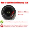 HB-77 Lens Hood & 58mm Lens Cap Compatible for Nikon AF-P DX NIKKOR 70-300mm f/4.5-6.3G ED Lens (1+1 Pack)