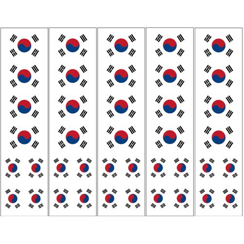 40 Tattoos: South Korean Flag, Korea Party Favors